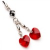 Alwise Брелок Premium Crystall "Рубиновые сердца"
